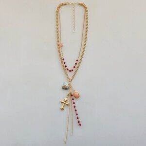 FREE PEOPLE Synergy Layered Charm Necklace